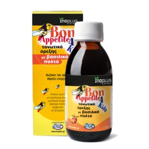 Ino Plus Bon Appetite For Kids Τονωτικό Όρεξης με Βασιλικό Πολτό 150ml